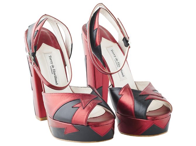 Autre Marque Sandali con Piattaforma Zia di Terry de Havilland Rosso - vista 2
