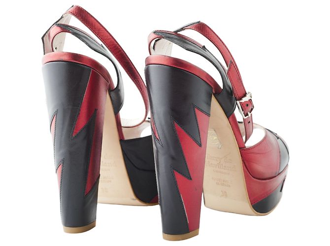 Autre Marque Sandali con Piattaforma Zia di Terry de Havilland Rosso - vista 3