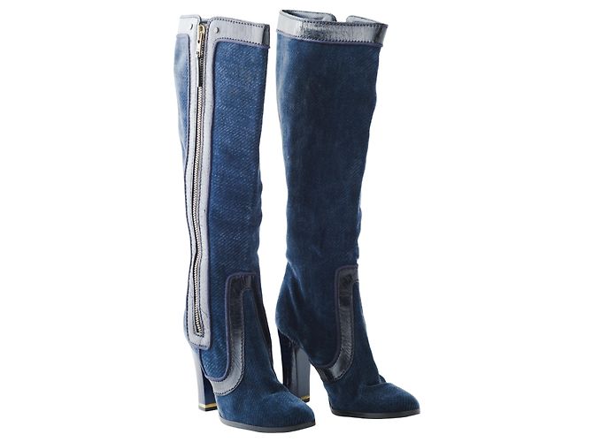 Stella Mc Cartney Botas altas de denim Stella McCartney - vista 2