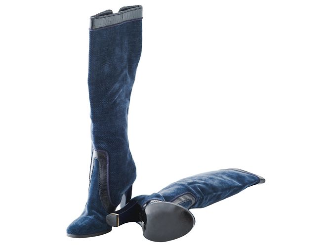 Stella Mc Cartney Botas altas de denim Stella McCartney - vista 8