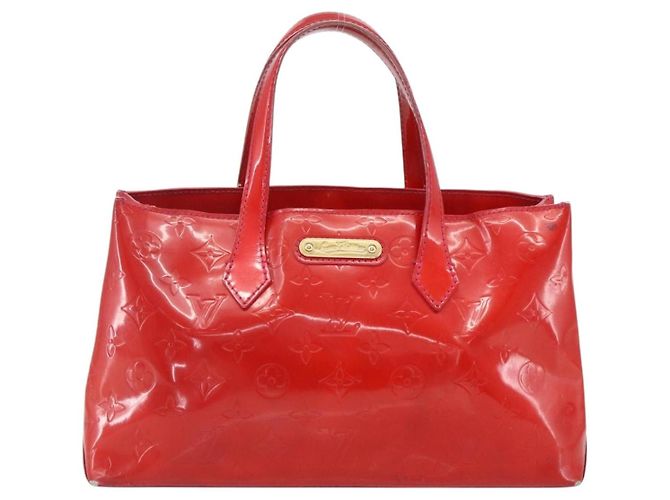 LOUIS VUITTON Borsa a Mano Wilshire PM Monogram Vernis Rose Pop M93643 Auth 170575 Rosa - vista 13