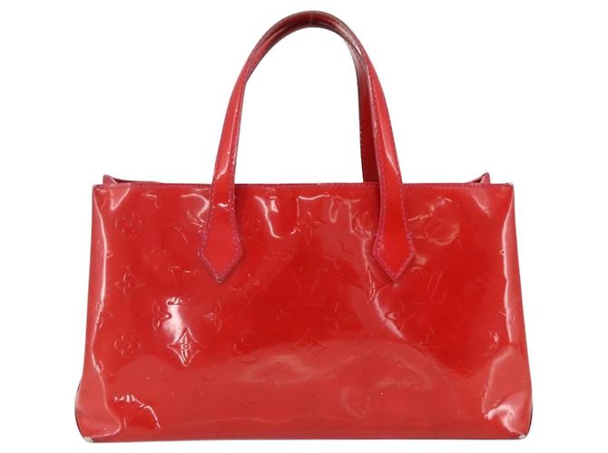 LOUIS VUITTON Borsa a Mano Wilshire PM Monogram Vernis Rose Pop M93643 Auth 170575 Rosa - vista 2