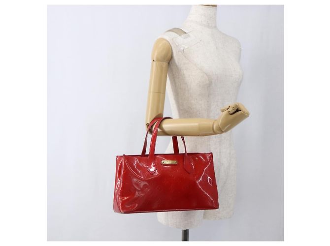 LOUIS VUITTON Borsa a Mano Wilshire PM Monogram Vernis Rose Pop M93643 Auth 170575 Rosa - vista 21