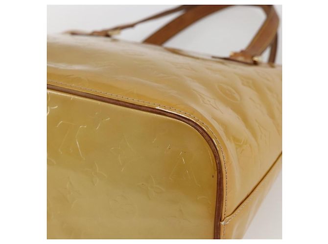 LOUIS VUITTON Borsa a mano Monogram Vernis Houston Gialla M91121 LV Auth ka2072 Giallo - vista 15