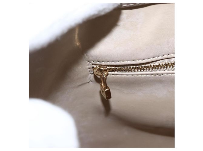 LOUIS VUITTON Borsa a mano Monogram Vernis Houston Gialla M91121 LV Auth ka2072 Giallo - vista 18