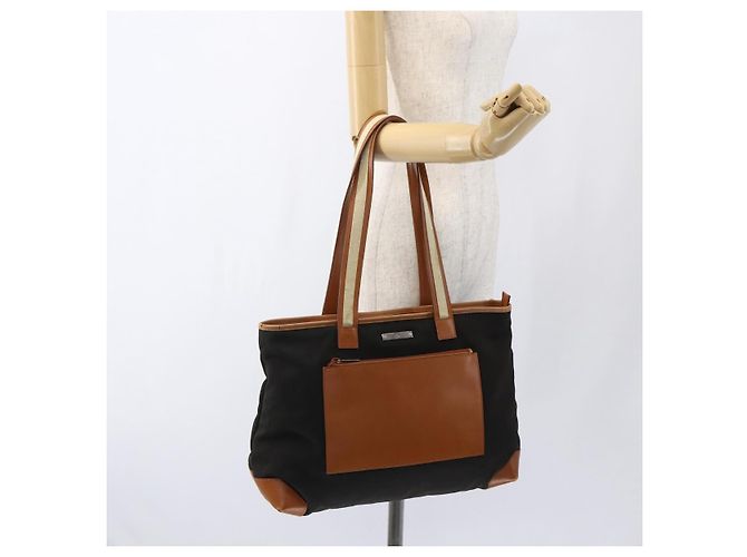 Borsa Tote GUCCI in tela marrone 019 04565 1956 Auth 170250 - vista 23