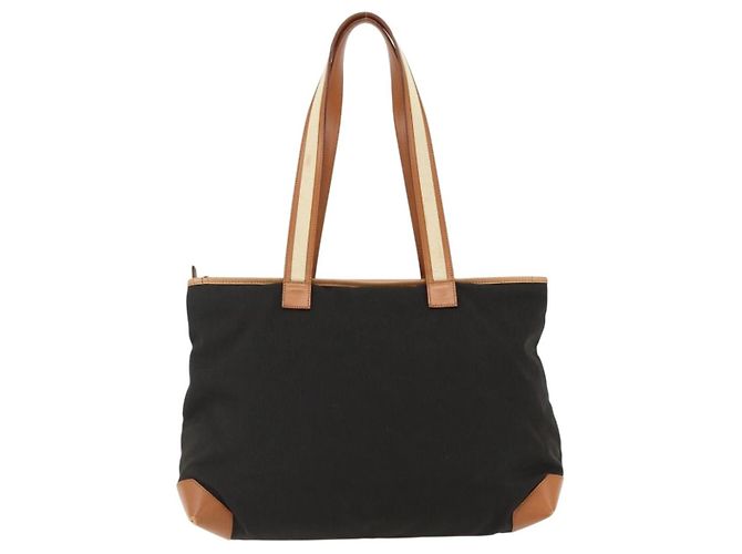 Borsa Tote GUCCI in tela marrone 019 04565 1956 Auth 170250 - vista 3