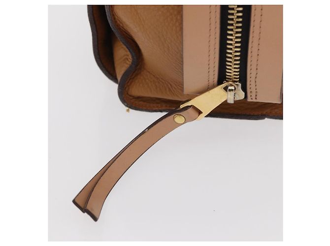 Chloé Borsa a Mano Chloe in Pelle Marrone Oro Auth 169414 D'oro - vista 14
