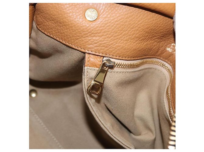 Chloé Borsa a Mano Chloe in Pelle Marrone Oro Auth 169414 D'oro - vista 19