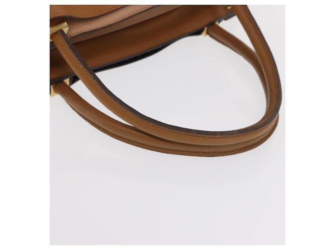 Chloé Borsa a Mano Chloe in Pelle Marrone Oro Auth 169414 D'oro - vista 7