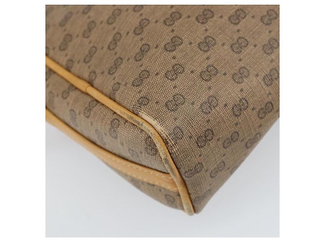 Gucci Borsa a spalla Micro GG Supreme in PVC Beige Oro Auth 170584 D'oro - vista 13
