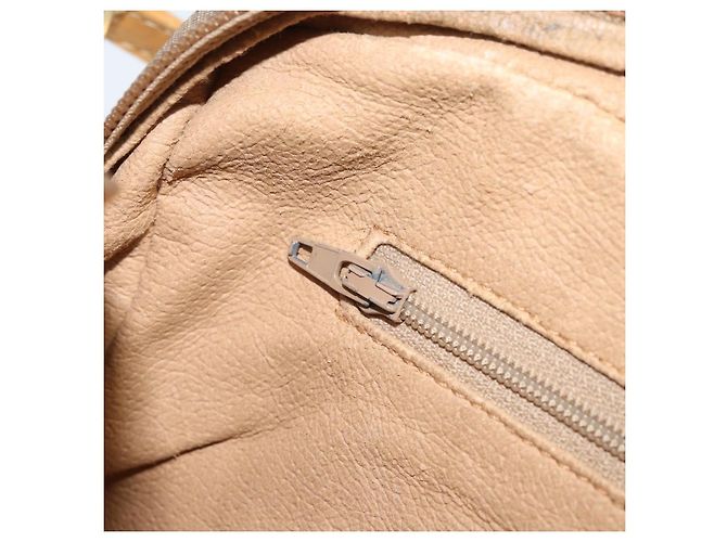 Gucci Borsa a spalla Micro GG Supreme in PVC Beige Oro Auth 170584 D'oro - vista 21