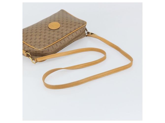 Gucci Borsa a spalla Micro GG Supreme in PVC Beige Oro Auth 170584 D'oro - vista 7
