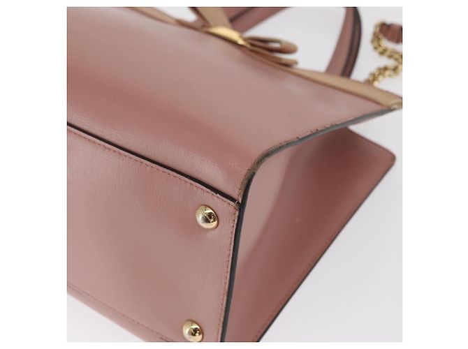 Borsa a mano in pelle Salvatore Ferragamo Vala 2way Rosa Oro Auth 170124 D'oro - vista 14