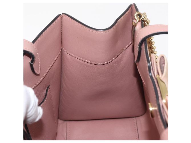 Borsa a mano in pelle Salvatore Ferragamo Vala 2way Rosa Oro Auth 170124 D'oro - vista 20
