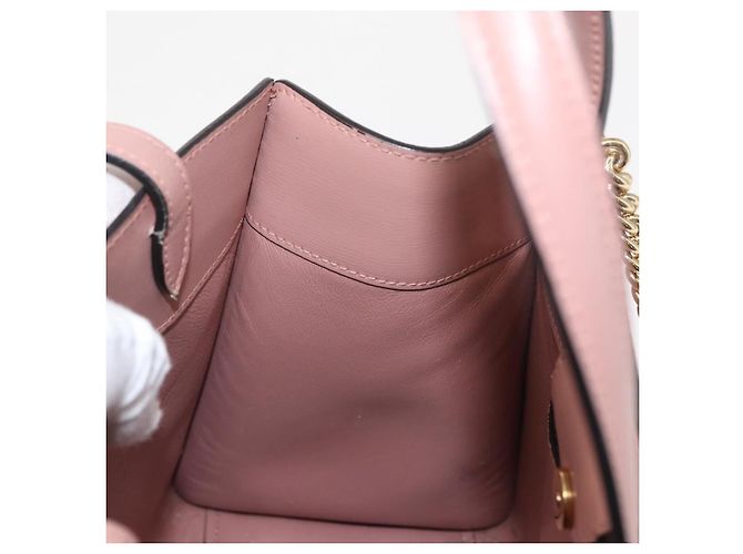 Borsa a mano in pelle Salvatore Ferragamo Vala 2way Rosa Oro Auth 170124 D'oro - vista 21