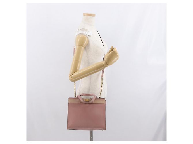 Borsa a mano in pelle Salvatore Ferragamo Vala 2way Rosa Oro Auth 170124 D'oro - vista 24
