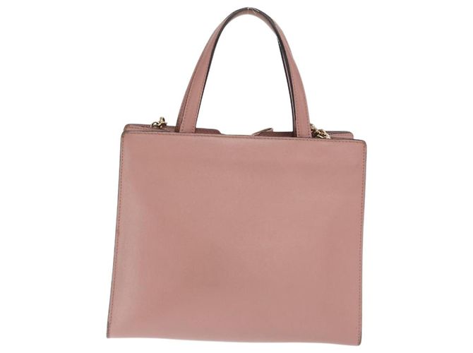 Borsa a mano in pelle Salvatore Ferragamo Vala 2way Rosa Oro Auth 170124 D'oro - vista 3