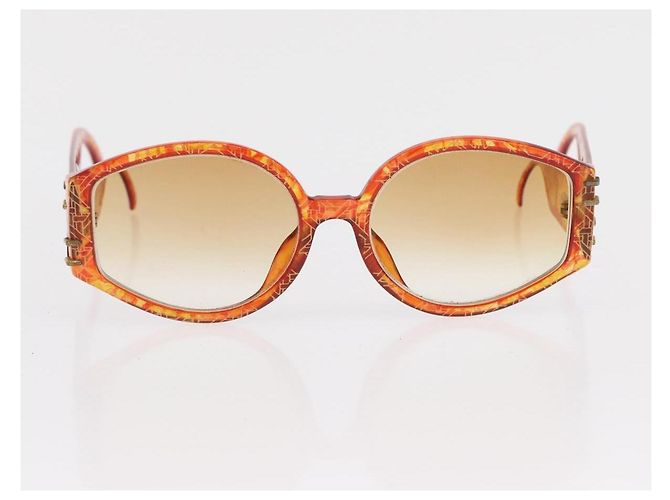 Gafas de sol Christian Dior de plástico 2 Set Marrón Plata Auth bs33050 Castaño - vista 11