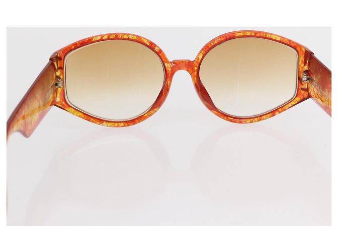 Gafas de sol Christian Dior de plástico 2 Set Marrón Plata Auth bs33050 Castaño - vista 12
