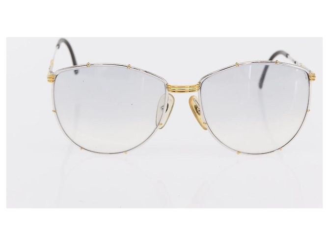 Gafas de sol Christian Dior de plástico 2 Set Marrón Plata Auth bs33050 Castaño - vista 2