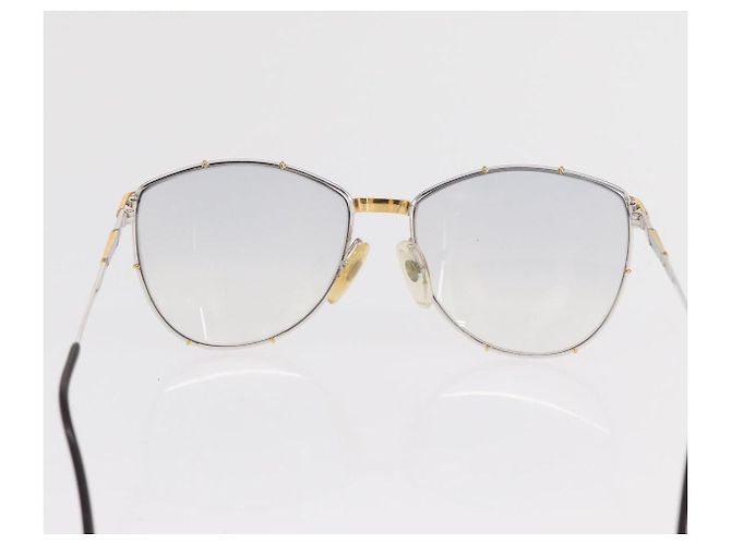 Gafas de sol Christian Dior de plástico 2 Set Marrón Plata Auth bs33050 Castaño - vista 3