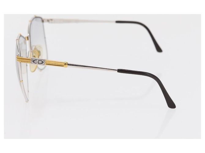Gafas de sol Christian Dior de plástico 2 Set Marrón Plata Auth bs33050 Castaño - vista 6
