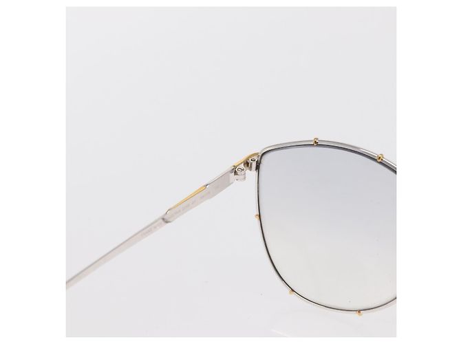 Gafas de sol Christian Dior de plástico 2 Set Marrón Plata Auth bs33050 Castaño - vista 9