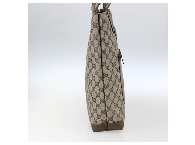 Gucci Borsa Tote GG Supreme in PVC Beige Oro 002 103 1301 Auth ka2063 - vista 4
