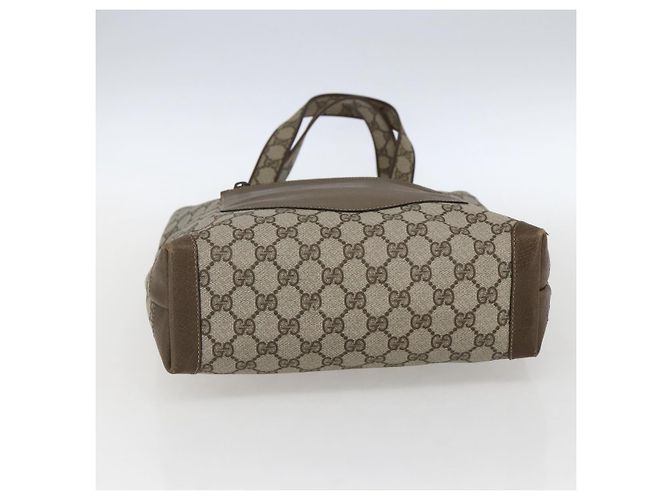 Gucci Borsa Tote GG Supreme in PVC Beige Oro 002 103 1301 Auth ka2063 - vista 9