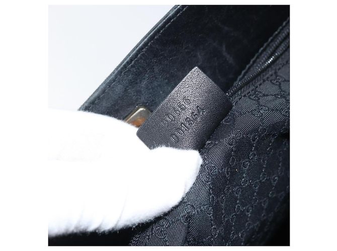 Borsa a Spalla Sherry Line GUCCI in Tela Nera e Oro 90656 Auth hk3366 Nero D'oro - vista 22