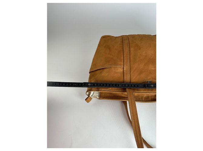 Vintage Courreges Wildlederhandtasche braun - Ansicht 12
