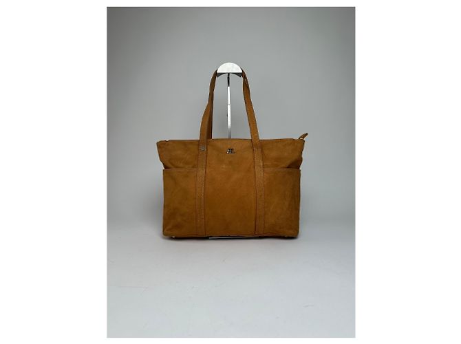 Vintage Courreges Wildlederhandtasche braun - Ansicht 14