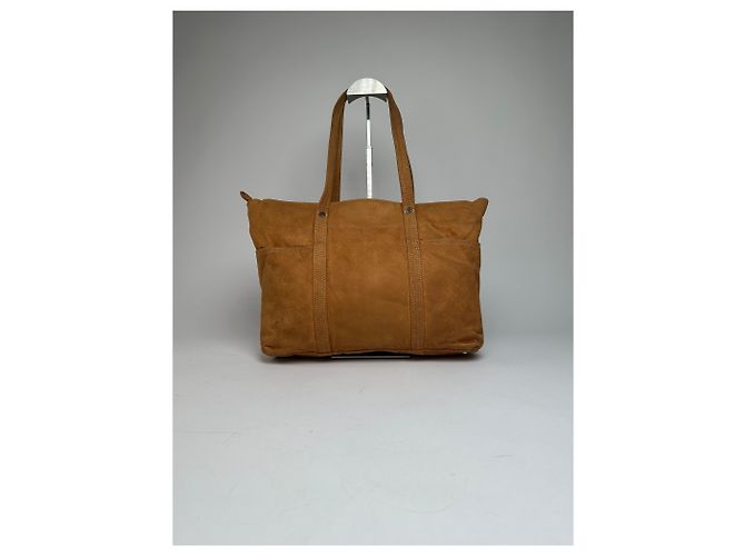 Vintage Courreges Wildlederhandtasche braun - Ansicht 2
