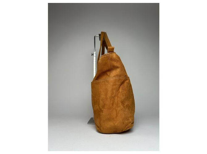 Vintage Courreges Wildlederhandtasche braun - Ansicht 5
