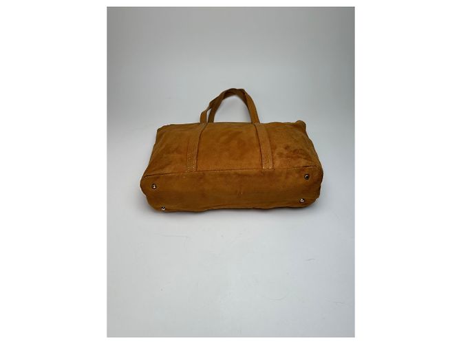 Vintage Courreges Wildlederhandtasche braun - Ansicht 6