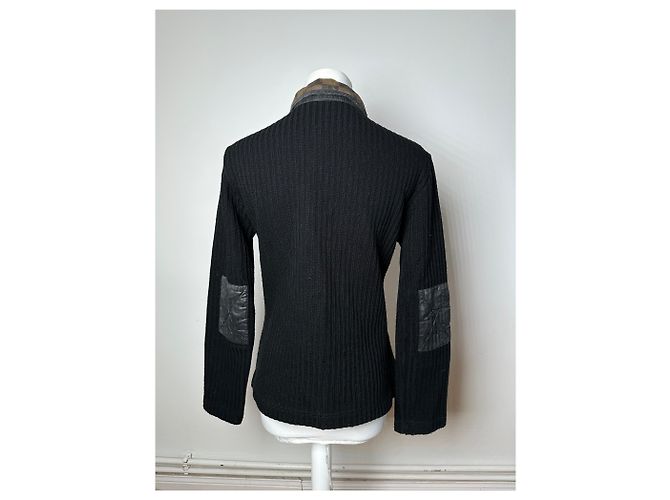 Vintage Fendi Roma Wollpullover Schwarz Braun 36/S - Ansicht 13