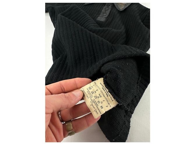 Vintage Fendi Roma Wollpullover Schwarz Braun 36/S - Ansicht 8