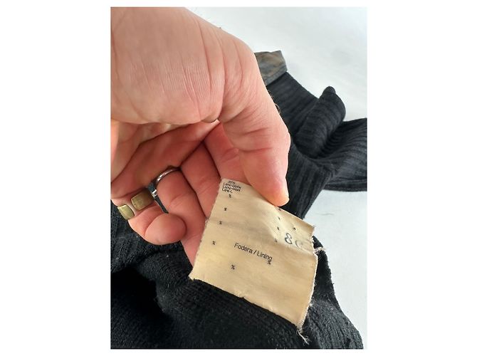 Vintage Fendi Roma Wollpullover Schwarz Braun 36/S - Ansicht 9