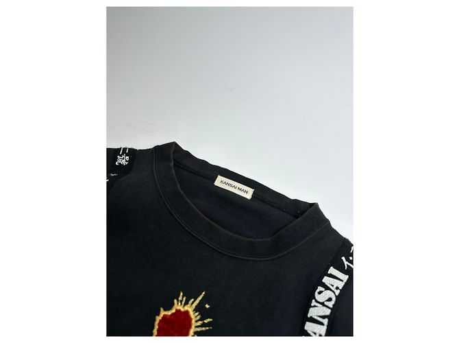 Autre Marque Pull ras du cou abstrait vintage Kansai Yamamoto noir M - vue 6