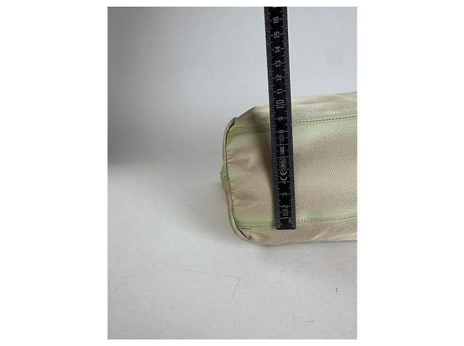 Vintage Prada Polyester-Handtasche Grau - Ansicht 11