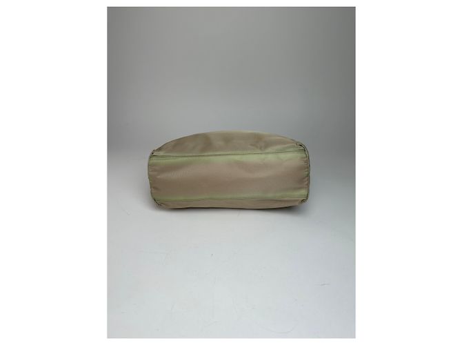 Vintage Prada Polyester-Handtasche Grau - Ansicht 8
