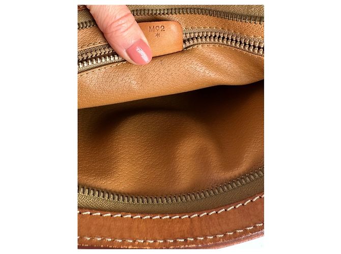 Céline Clutch in pelle monogramma Triomphe Celine Paris vintage marrone - vista 7