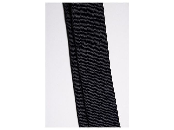 Corbata estructurada negra Saint Laurent Negro - vista 3