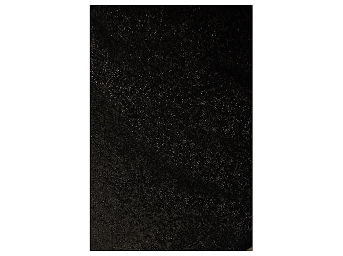 Alexander McQueen, Schwarzer Rollkragenpullover mit goldenem Lurex - Ansicht 9