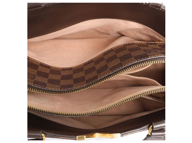Borsa Louis Vuitton Kensington Bowling Damier Ebene 2Way in marrone N41505 Beige - vista 12