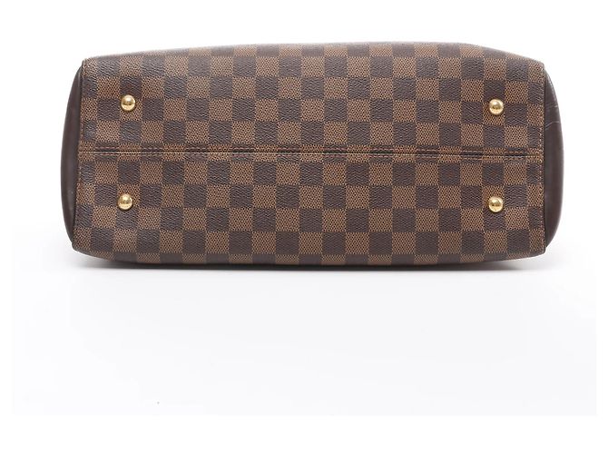 Borsa Louis Vuitton Kensington Bowling Damier Ebene 2Way in marrone N41505 Beige - vista 6