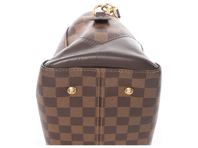 Borsa Louis Vuitton Kensington Bowling Damier Ebene 2Way in marrone N41505 Beige - vista 7