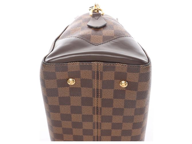Borsa Louis Vuitton Kensington Bowling Damier Ebene 2Way in marrone N41505 Beige - vista 8