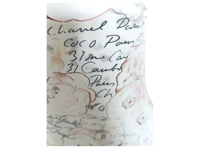 Chanel Badeanzug in Weiß und Multicolor mit Camellia-Muster - 1998 Mehrfarben - Ansicht 8